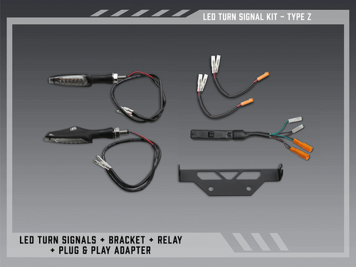Yoshimura Type Z Standard LED Signal Kit For V2 Fender Eliminators