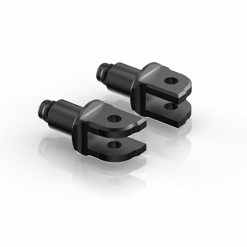 Rizoma Footpeg Mount Kit - Rider Black Pair - PE692B