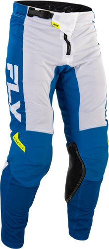 FLY Racing Kinetic Mesh Pants (2026.5) - Blue / White / Hi-Viz Yellow - View 3