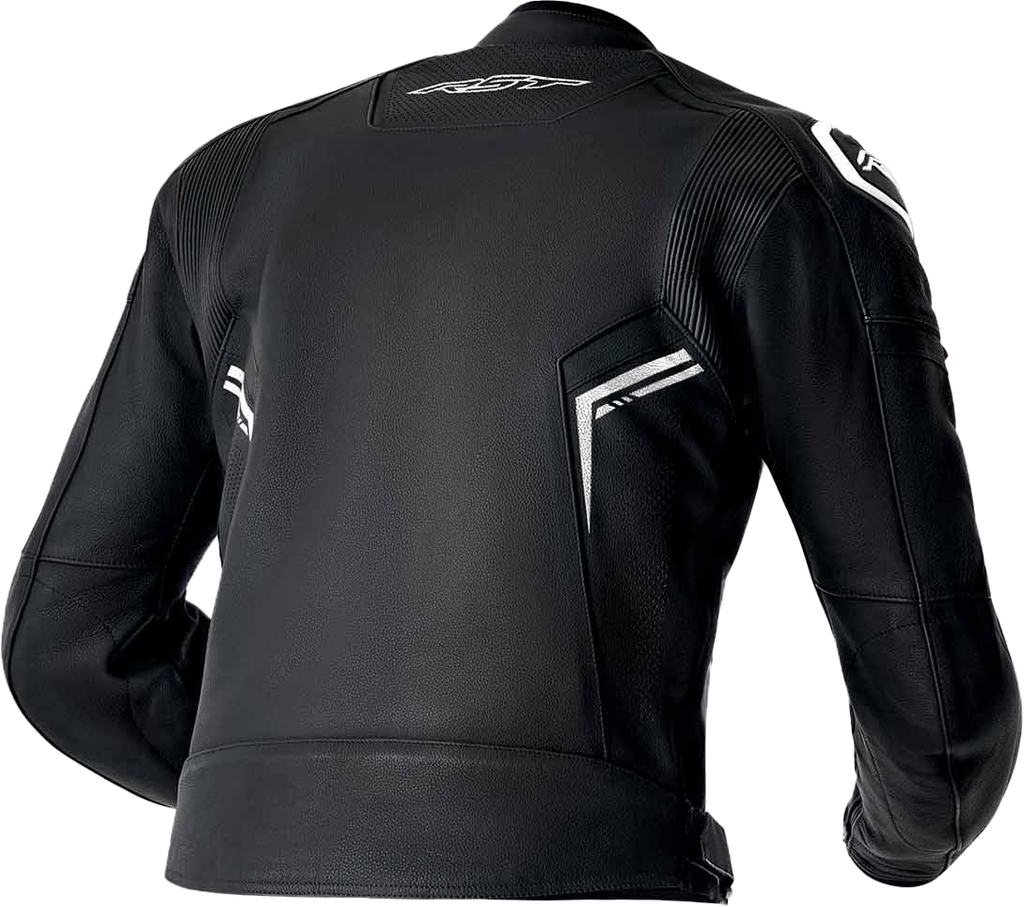 RST S-1 CE Men's Leather Jacket - Black / White - View 10