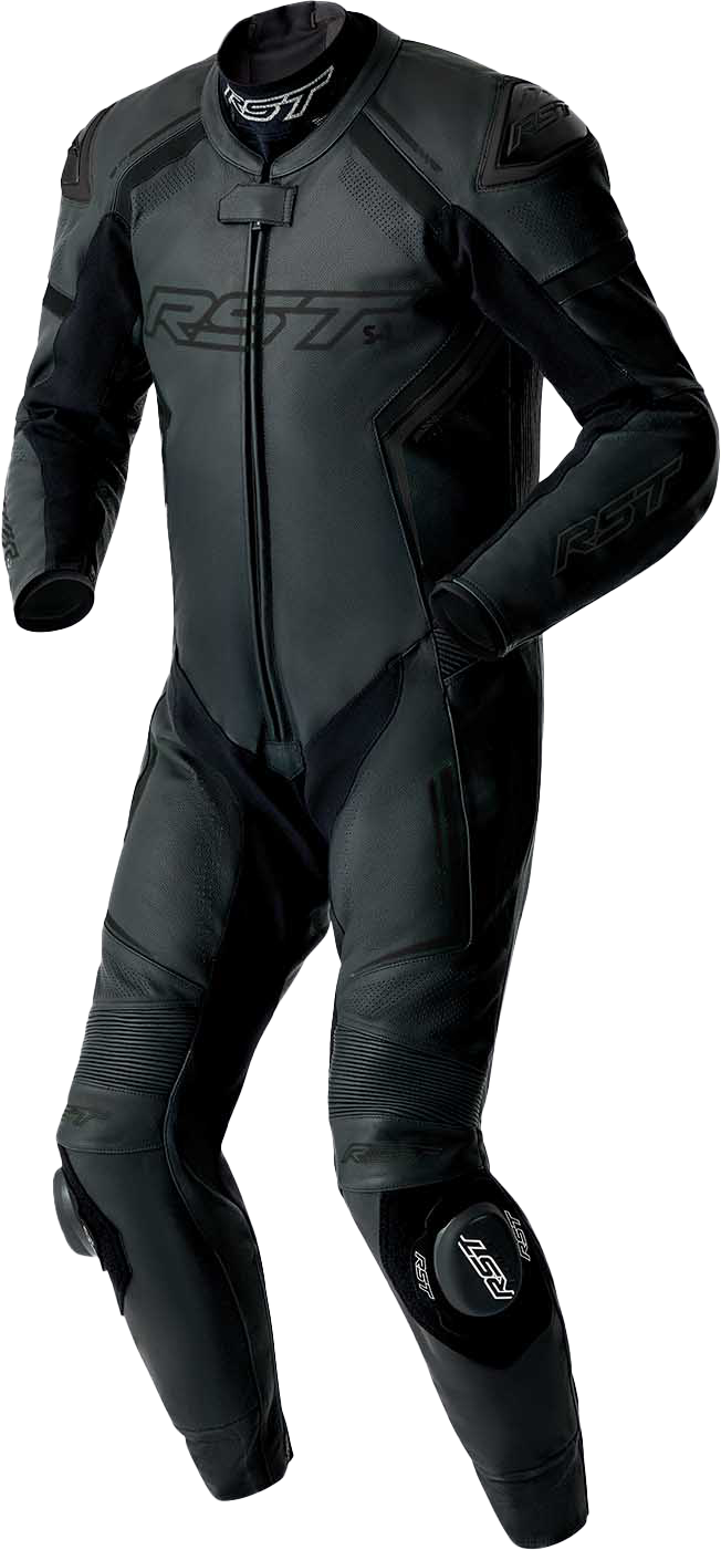 RST S1 D3O Leather Suit - Black - View 1