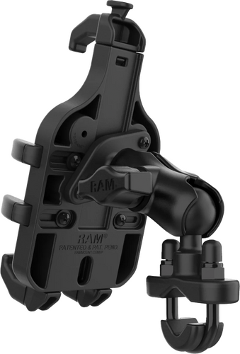 RAM Mounts RAM-B-149Z-A-PD5U Quick-Grip Pro Handlebar Phone Mount Short