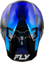 FLY Racing Formula S Carbon Protocol Helmet - Black Carbon / Blue - View 3