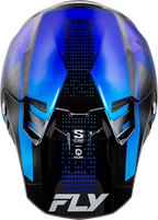 FLY Racing Formula S Carbon Protocol Helmet - Black Carbon / Blue - View 7
