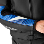 RST Tractech Evo 5 CE Men's Leather Jacket - Black / Blue - View 14