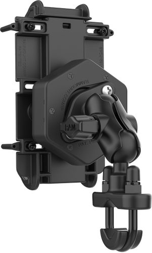 RAM Mounts RAM-B-149Z-A-PD4-462 Quick-Grip XL Phone Mount Vibe-Safe and U-Bolt Base Short