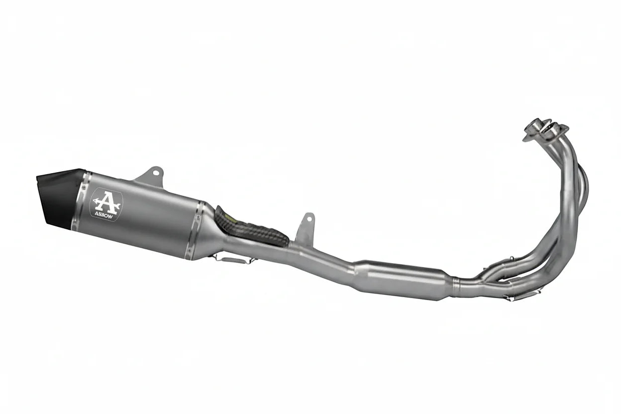 Arrow Kawasaki Z650 / Ninja 650 / Versys 650 E5+ 2025 Full System With Veloce Titanium Silencer - 77501vl