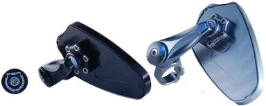 PSR 00-00209-22 Bar End Mirror Black