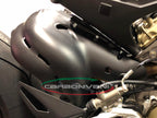 Carbonvani - Ducati Panigale / Streetfighter V4 / S / Speciale Carbon Fiber Exhaust Collector Guard Kit (OE Euro 4 Exhaust)