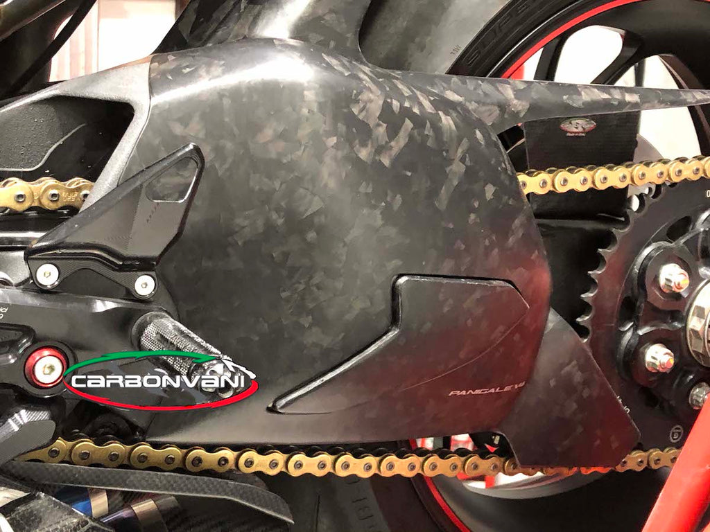 Carbonvani - Ducati Panigale V4 / S / R / Speciale Carbon Fiber Swingarm Guard - Competition Version
