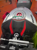 Carbonvani - Ducati Streetfighter V4 / S Carbon Fiber Upper Tank Cover - RED DP Style (2023+)