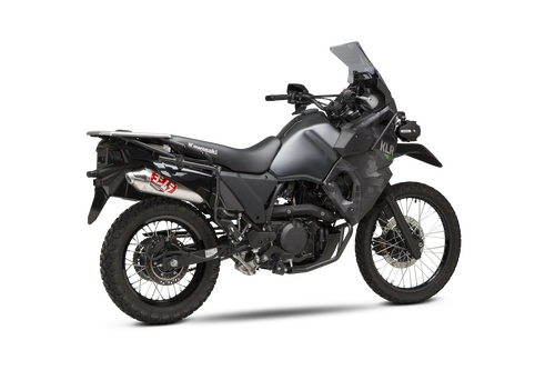 Yoshimura KLR650 2022-26 Race RS-2 Stainless Slip-On Exhaust, w/ Stainless Muffler