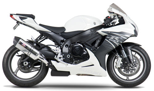 Yoshimura GSX-R600/750 11-26 R-77 Stainless Slip-On Exhaust, w/ Stainless Muffler