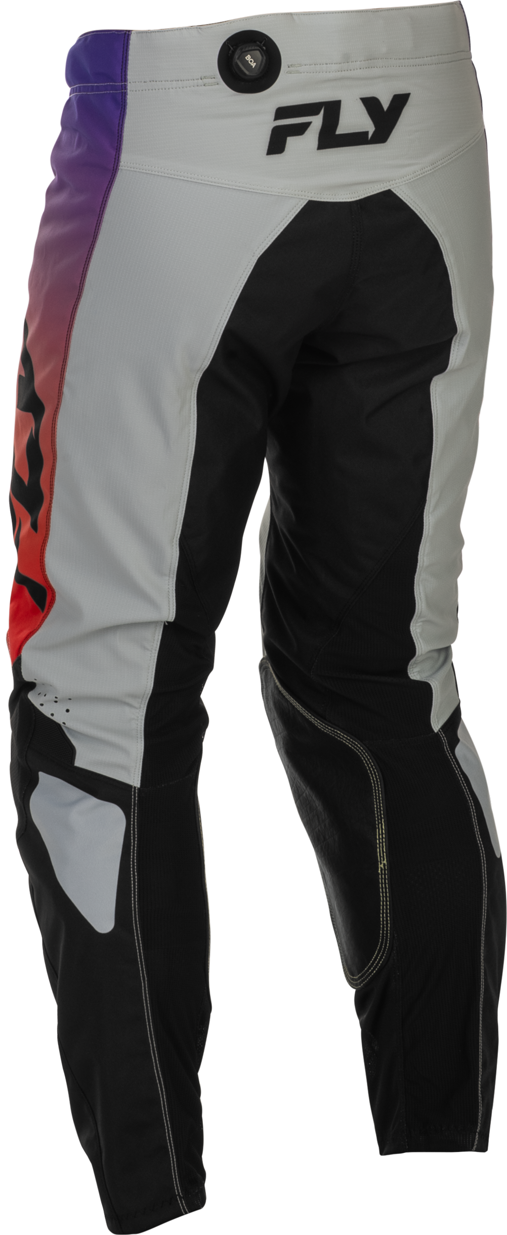 FLY Racing Kinetic Pants (2026) - Grey / Red / Purple / Black - View 7