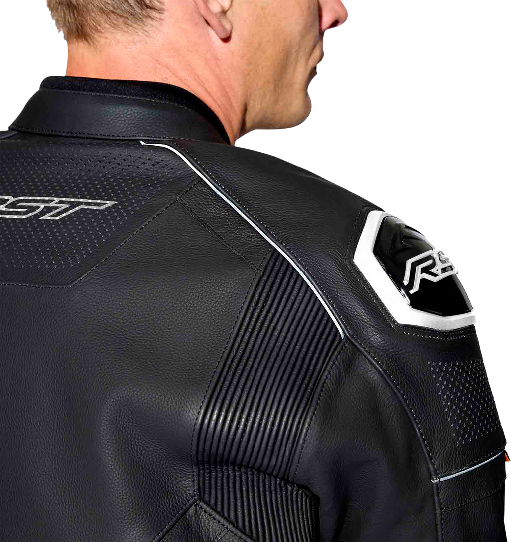 RST S-1 CE Men's Leather Jacket - Black / White - View 25