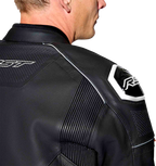 RST S-1 CE Men's Leather Jacket - Black / White - View 25