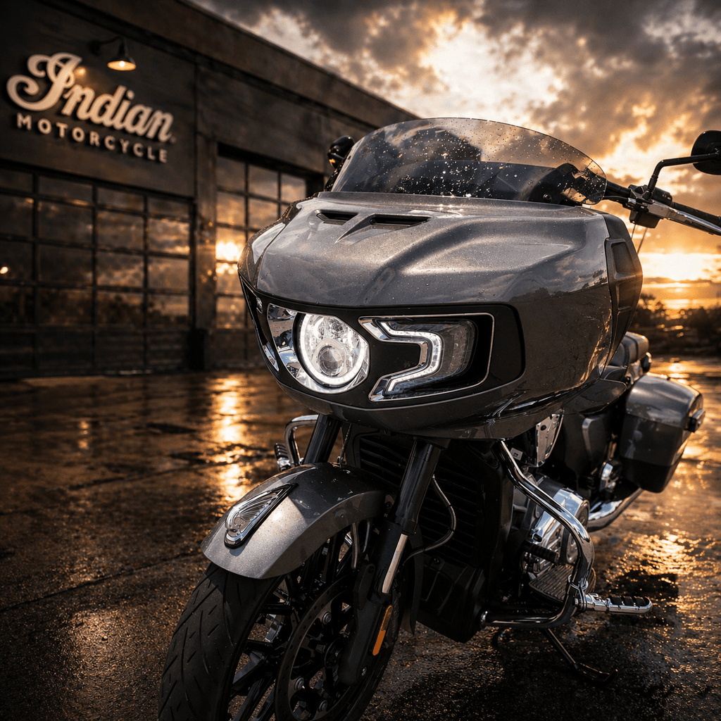 Eagle Lights Generation II Indian® Challenger / Pursuit LED Headlight Kit with Halo Ring