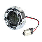 Eagle Lights 2” Infinity Beam Front and Rear (1156) LED Turn Signal Kit w/ Running LED Light Ring Covers for Harley-Davidson® Motorcycles