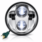 Eagle Lights 5-3/4" (5.75") Round Harley LED Headlight and Red LED Taillight Conversion / Upgrade Kit for Harley Sportster / Dyna