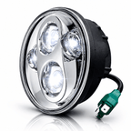 Eagle Lights 5-3/4" (5.75") Round Harley LED Headlight and Red LED Taillight Conversion / Upgrade Kit for Harley Sportster / Dyna