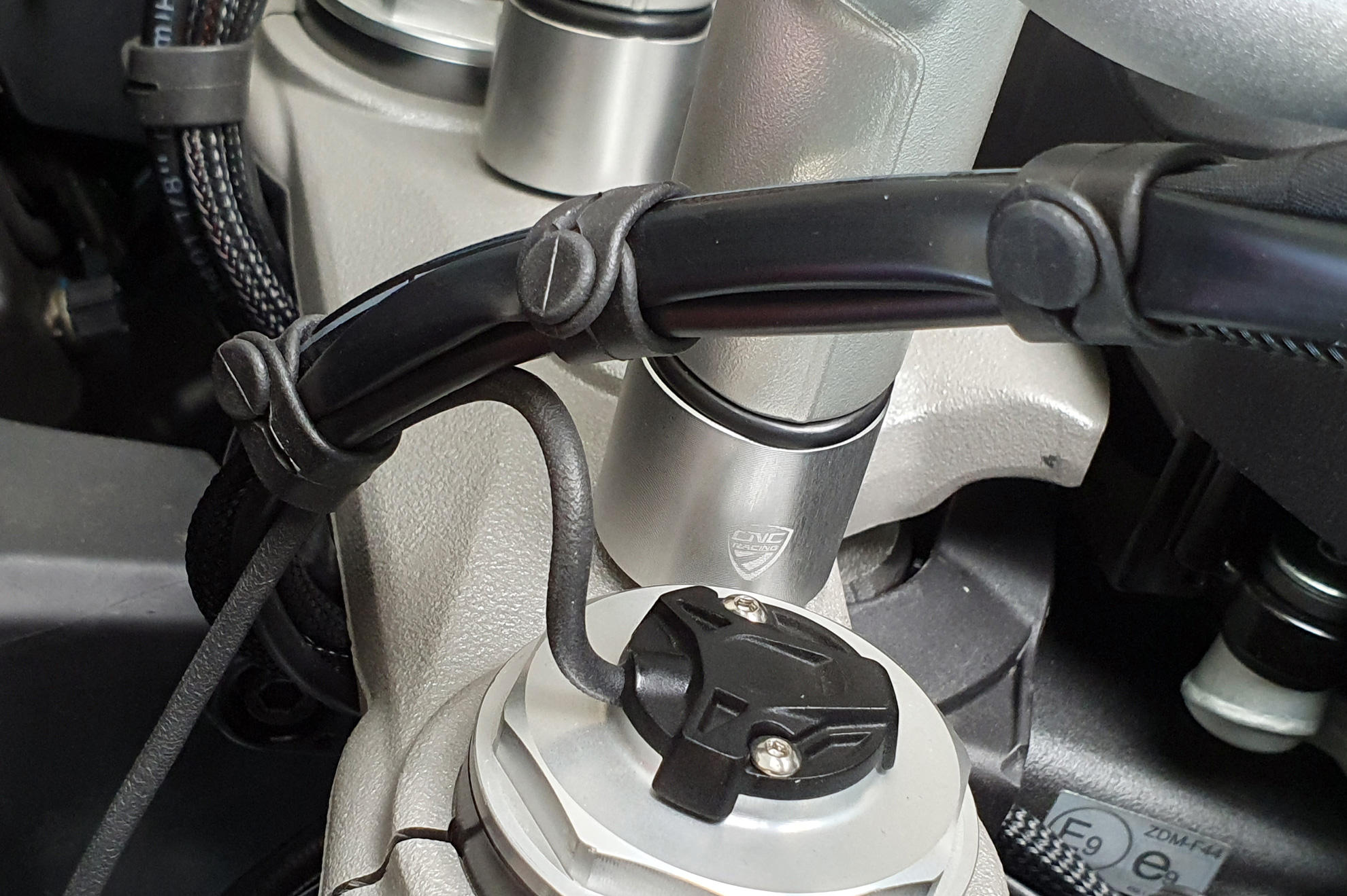 CNC Racing 30mm Handlebar Clamp Spacer Kit for Ducati Multistrada V4