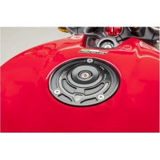 CNC Racing Aluminum Key Block Gas Cap for newer Ducati's MV's and Aprilia's