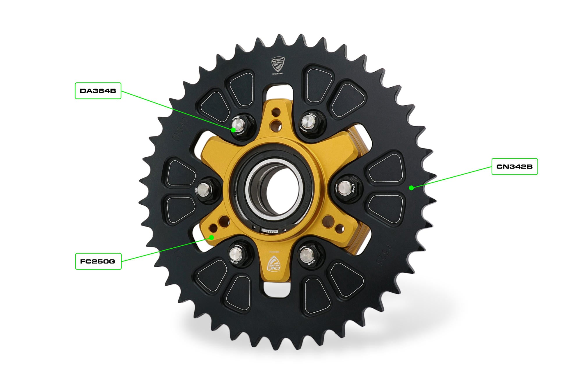 CNC Racing Aluminum Rear Sprocket for FC250 and FC251 Sprocket Carriers