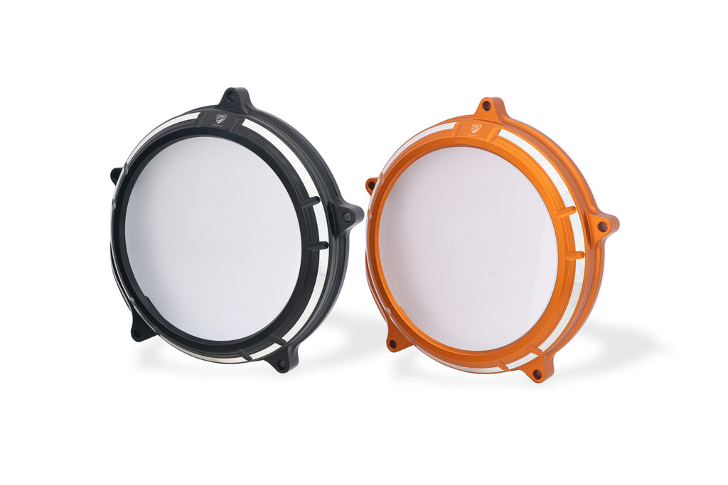 CNC Racing Bi-Color Clear Wet Clutch Cover for KTM 950-990-1190-1195-1290-1390 (LC8 Motors)