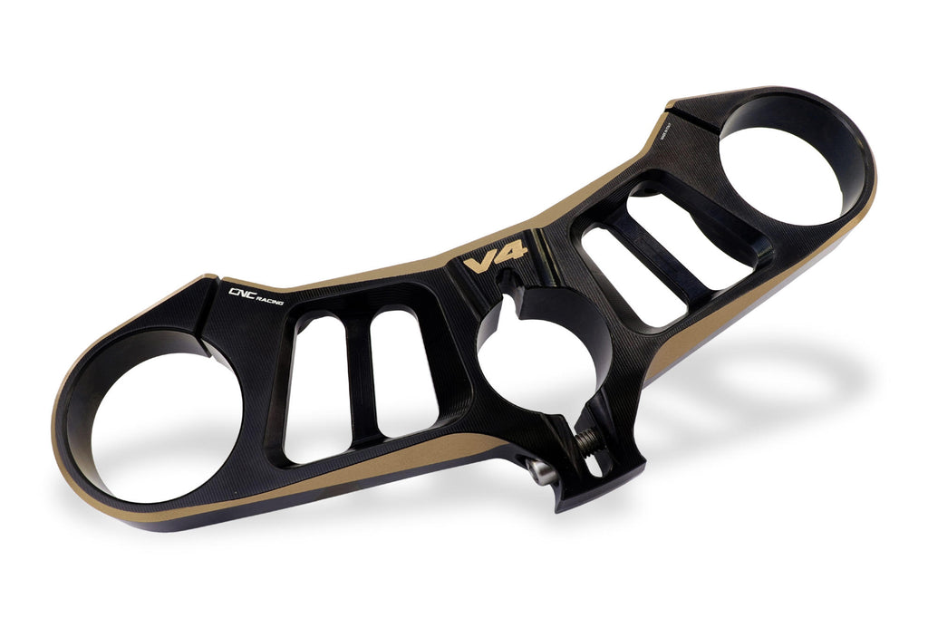 CNC Racing BI-COLOR Upper Triple Clamp Kit for Ducati Panigale V4 / S / R / Speciale (18-24)