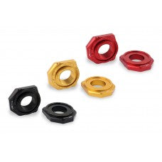 CNC Racing Billet Chain Adjuster Blocks for the Ducati DesertX, Multistrada V4, 1200 / 1260 Enduro, 950, V2, and Panigale 899 / 959