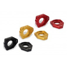 CNC Racing Billet Chain Adjuster Blocks for the Ducati Monster 937, Panigale / Streetfighter / Multistrada V2 (2025+) & Hypermotard 698 Mono