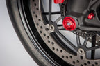 CNC Racing Billet LH side Front Axle Plug for Ducati and RH Side plug for Aprilia RSV4/Tuono V4 models