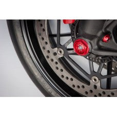 CNC Racing Billet LH side Front Axle Plug for Ducati and RH Side plug for Aprilia RSV4/Tuono V4 models