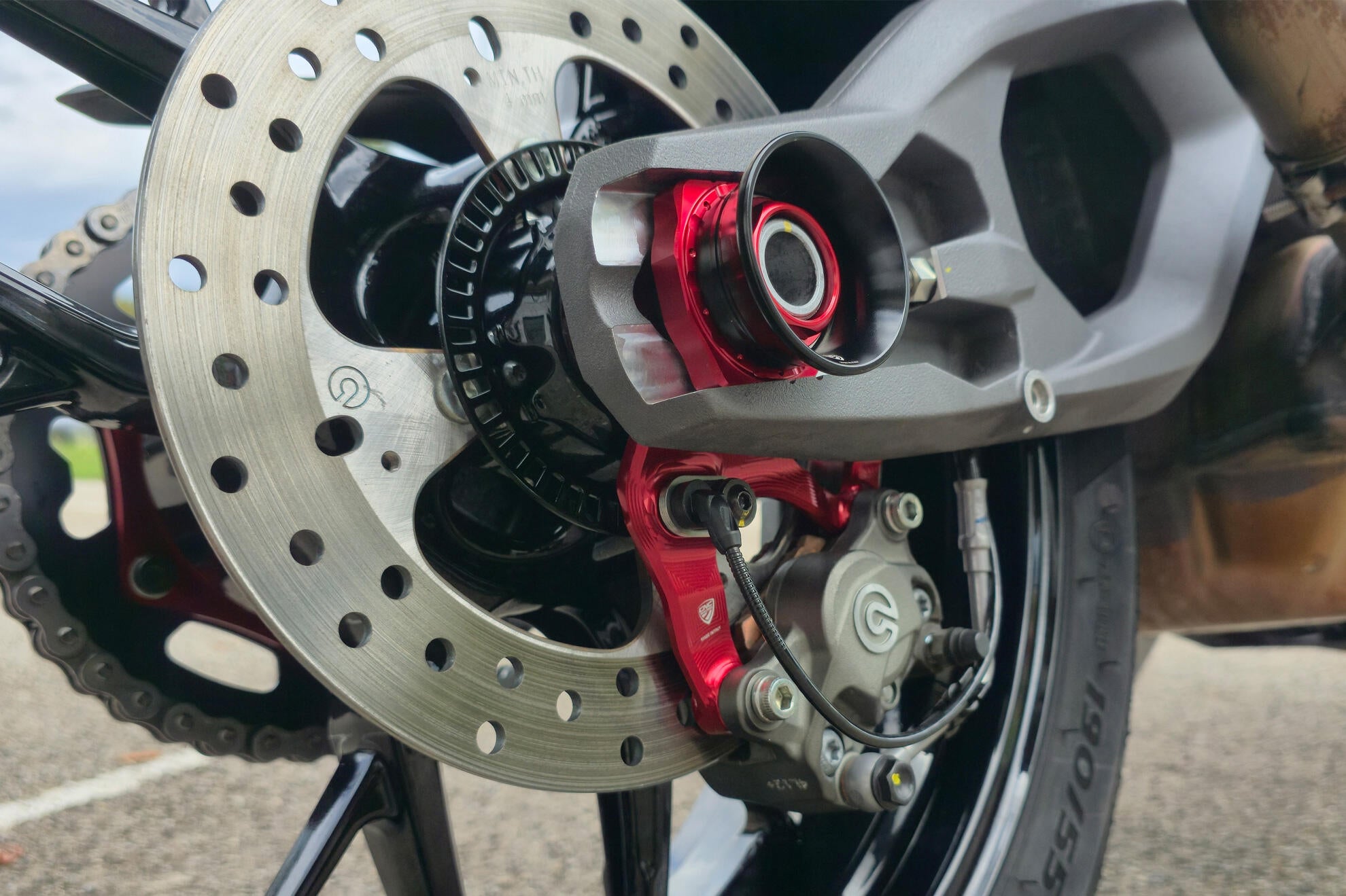 CNC Racing Billet Rear Caliper Bracket for the Ducati Panigale / Streetfighter V2 (2025+)