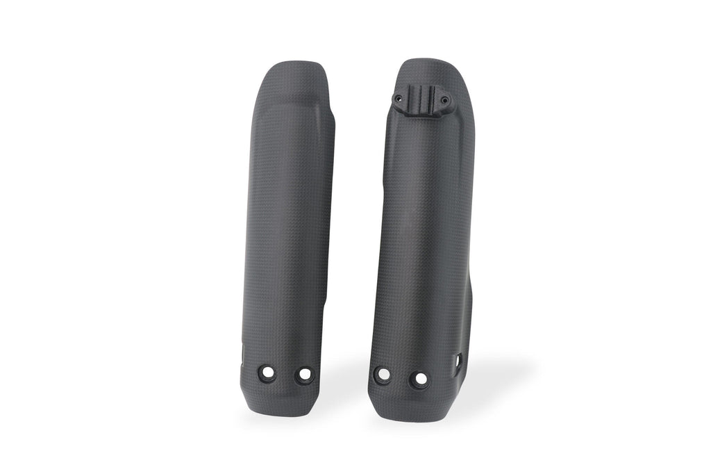 CNC Racing Carbon Fiber Front Fork Leg Protectors (pair) for the Ducati Hypermotard 698 Mono