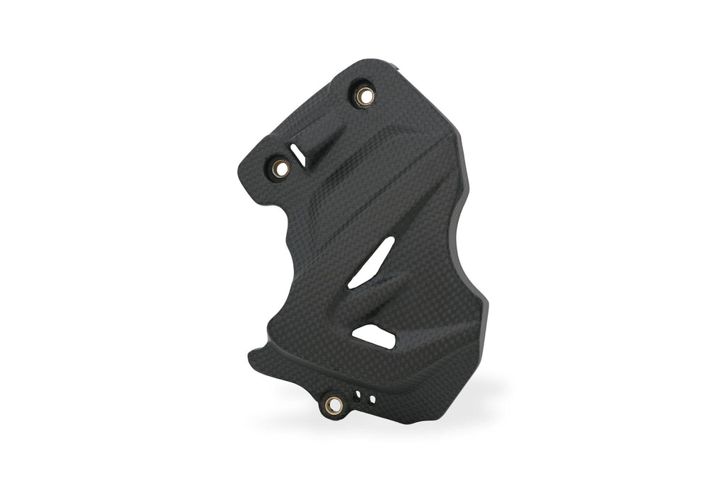CNC Racing Carbon Fiber Front Sprocket Cover for the Ducati DesertX