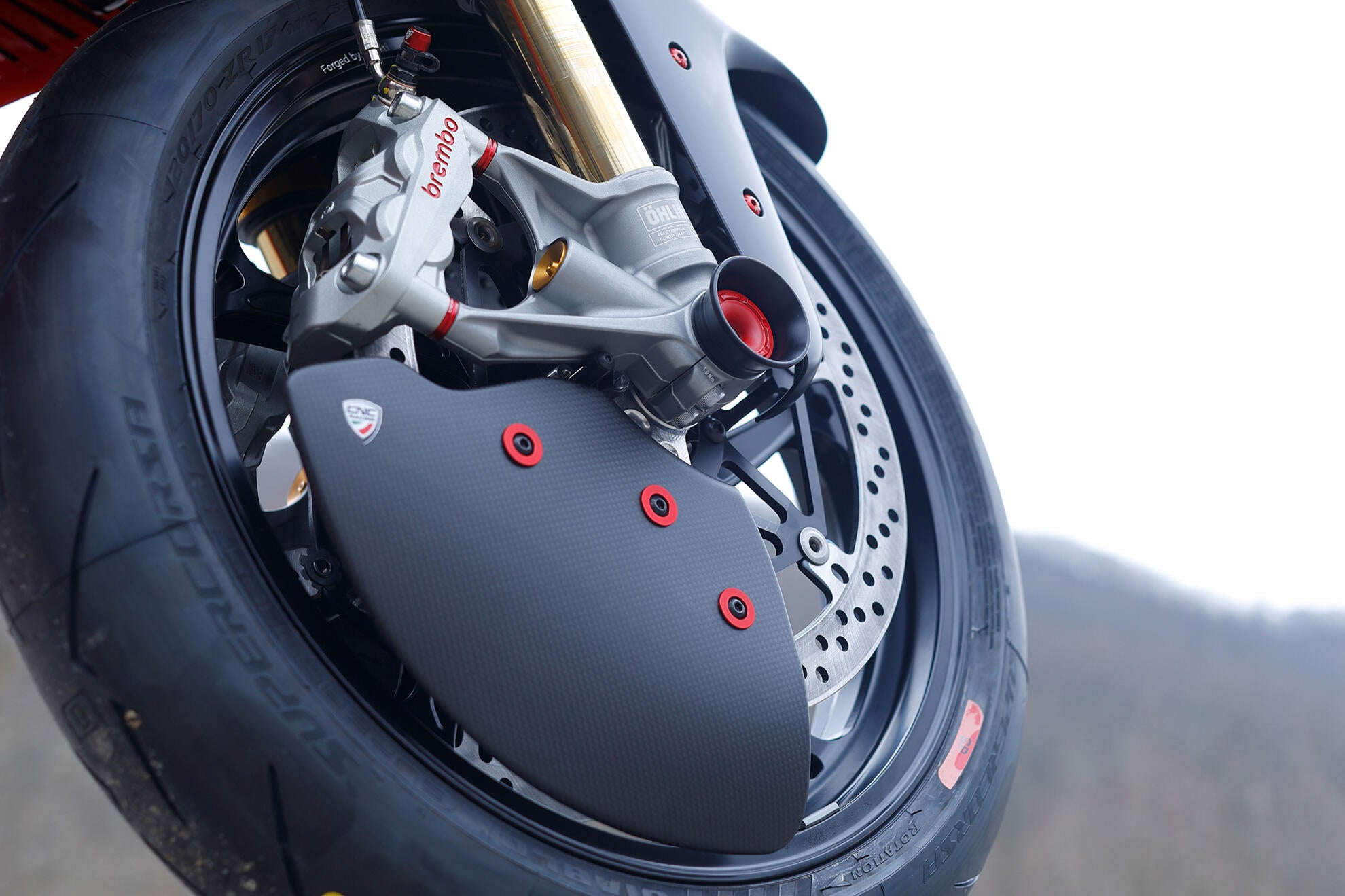 CNC Racing Carbon Fiber GP EVO Front Rotor Cooling Ducts For Ducati Panigale V4 S/R & Streetfighter V4 S (2025+) - and all other special editions
