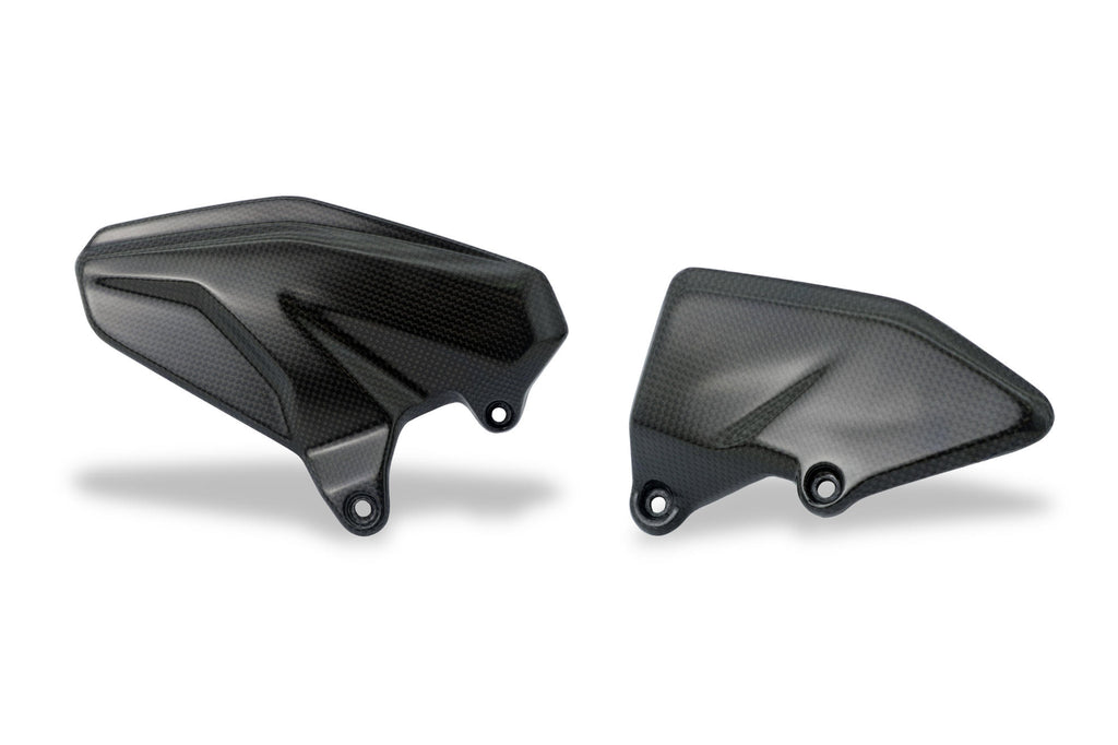 CNC Racing Carbon Fiber Heel Guards for Ducati Multistrada V4 / S / Sport, and 22-23 Pikes Peak