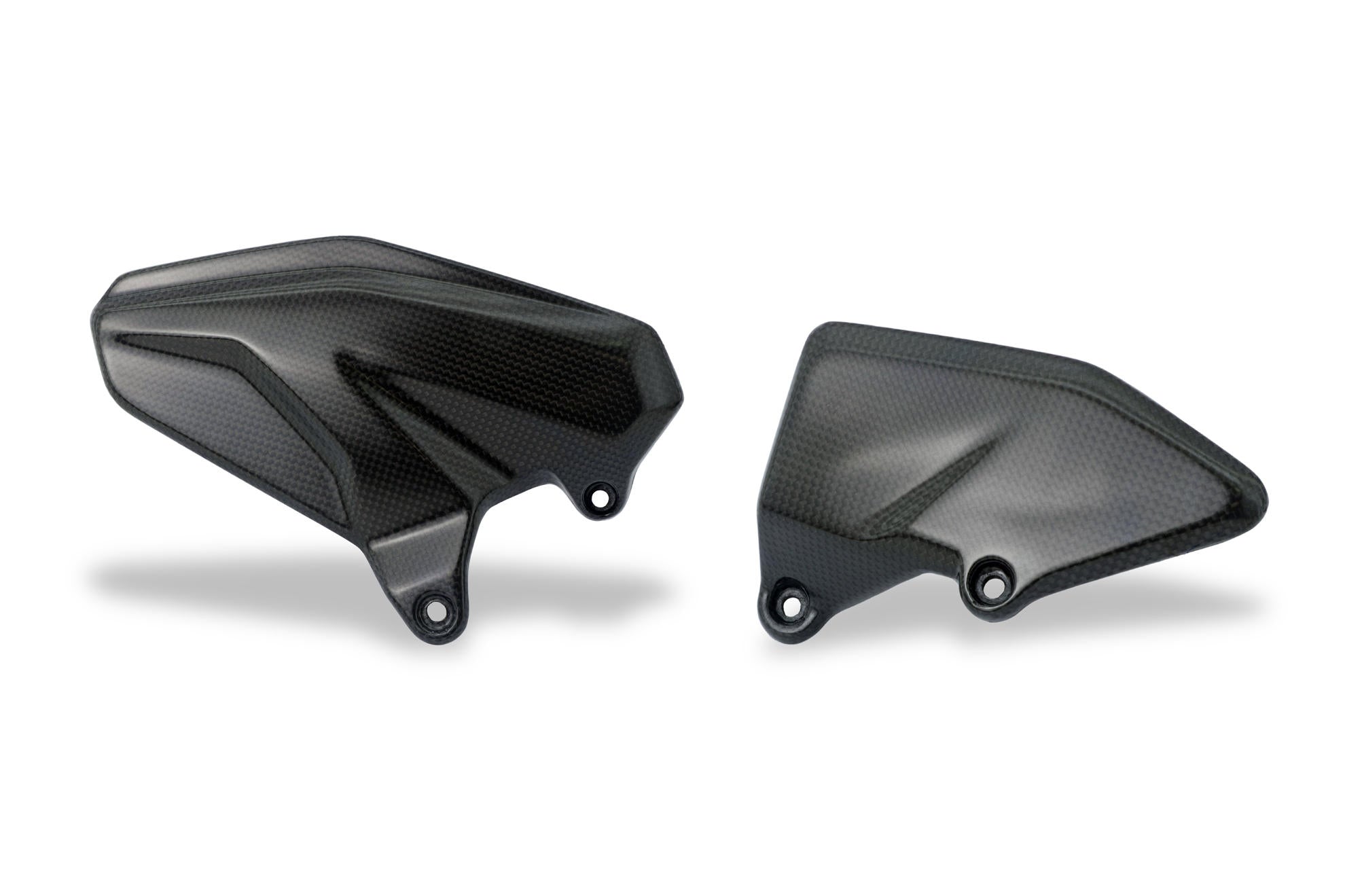 CNC Racing Carbon Fiber Heel Guards for Ducati Multistrada V4 / S / Sport, and 22-23 Pikes Peak