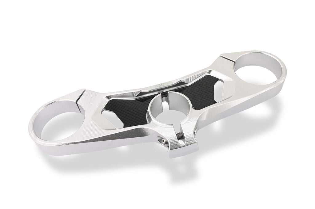 CNC Racing Carbon Fiber Inlay Upper Triple Clamp Kit for Ducati Panigale V4 / S / R / Speciale