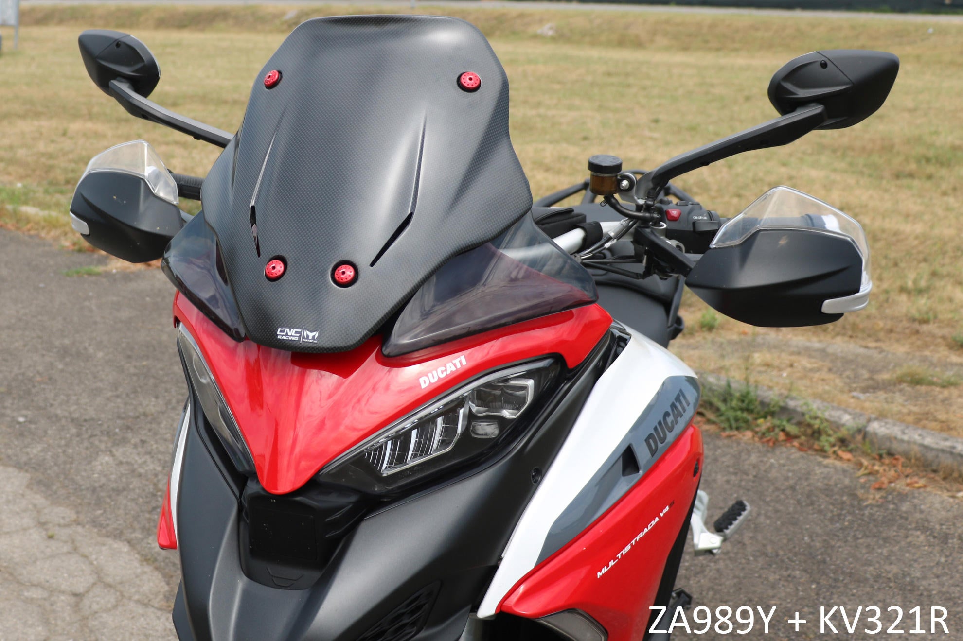 CNC Racing Carbon Fiber Sport Screen for Ducati Multistrada V4