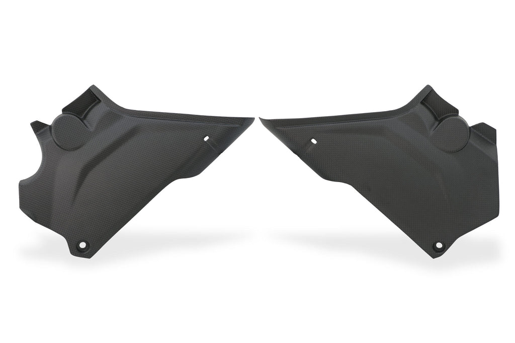 CNC Racing Carbon Fiber Upper Frame Side Covers for the Ducati DesertX