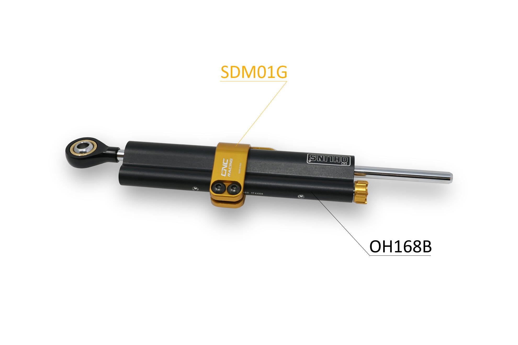 CNC Racing Ohlins steering damper clamp for Ducati Hypermotard 950