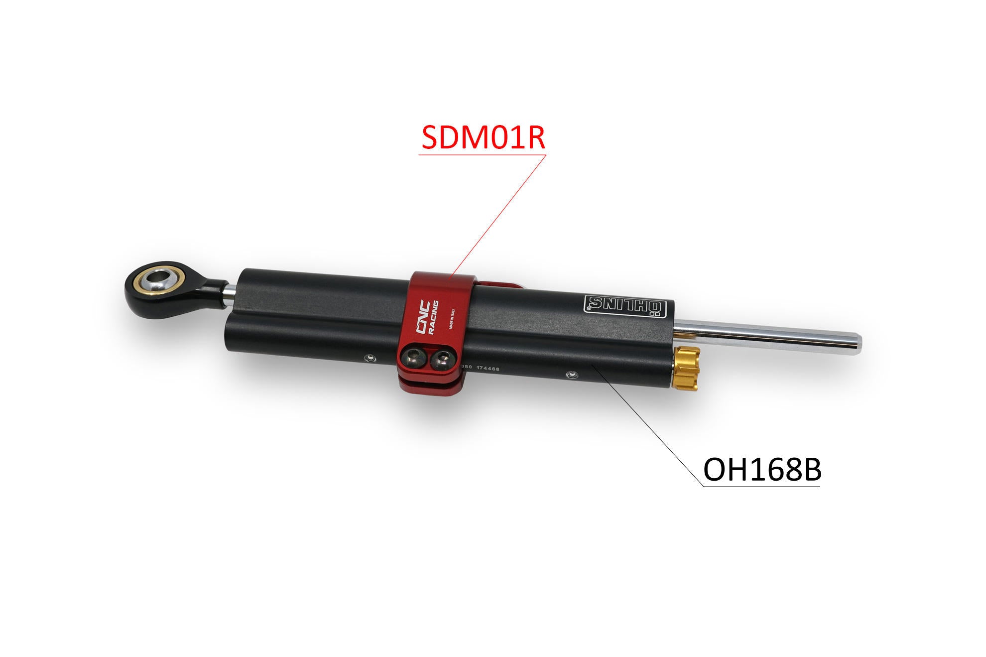 CNC Racing Ohlins steering damper clamp for Ducati Hypermotard 950