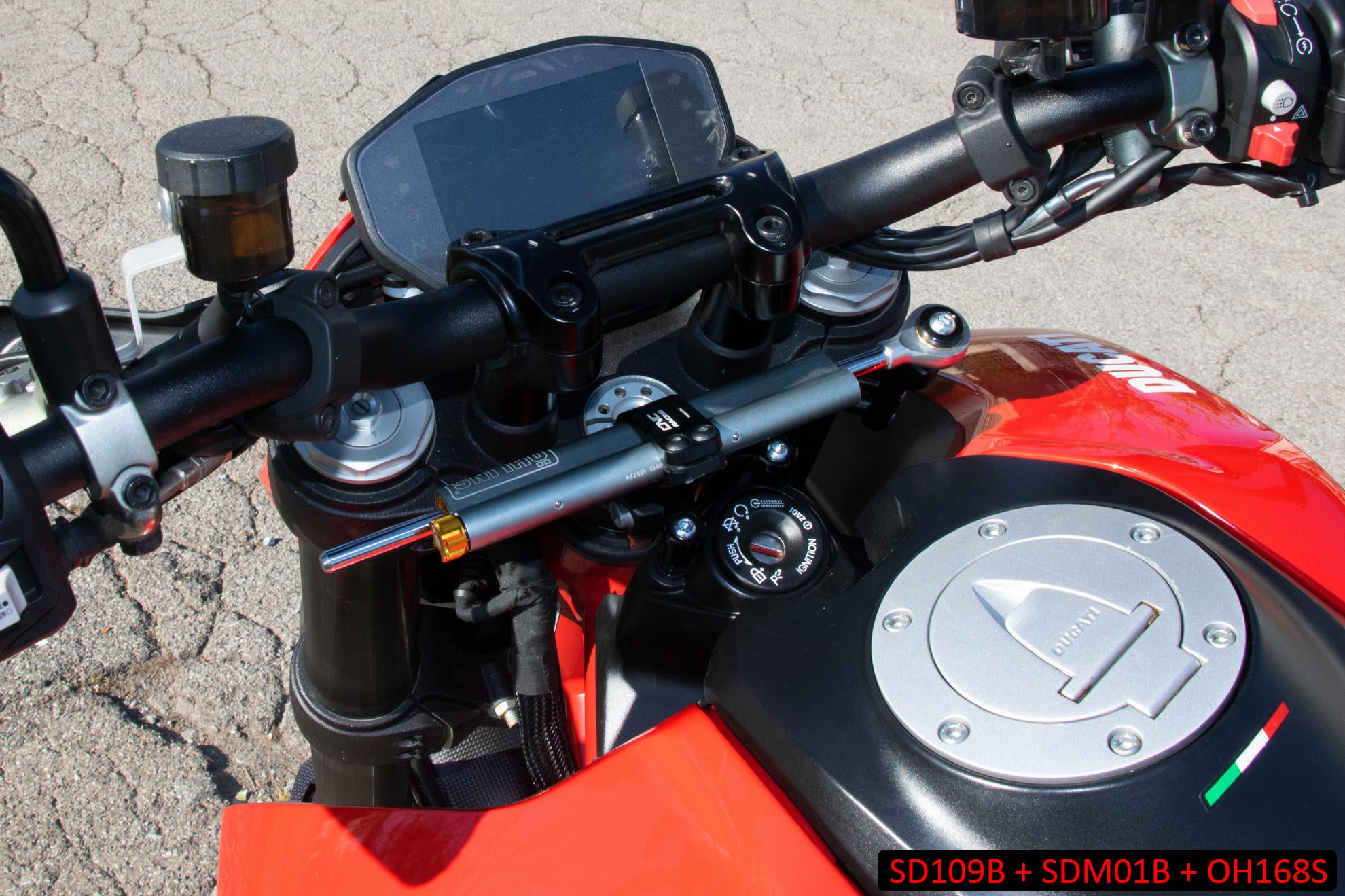 CNC Racing Ohlins Steering Damper Mount Kit for Ducati Hypermotard 950
