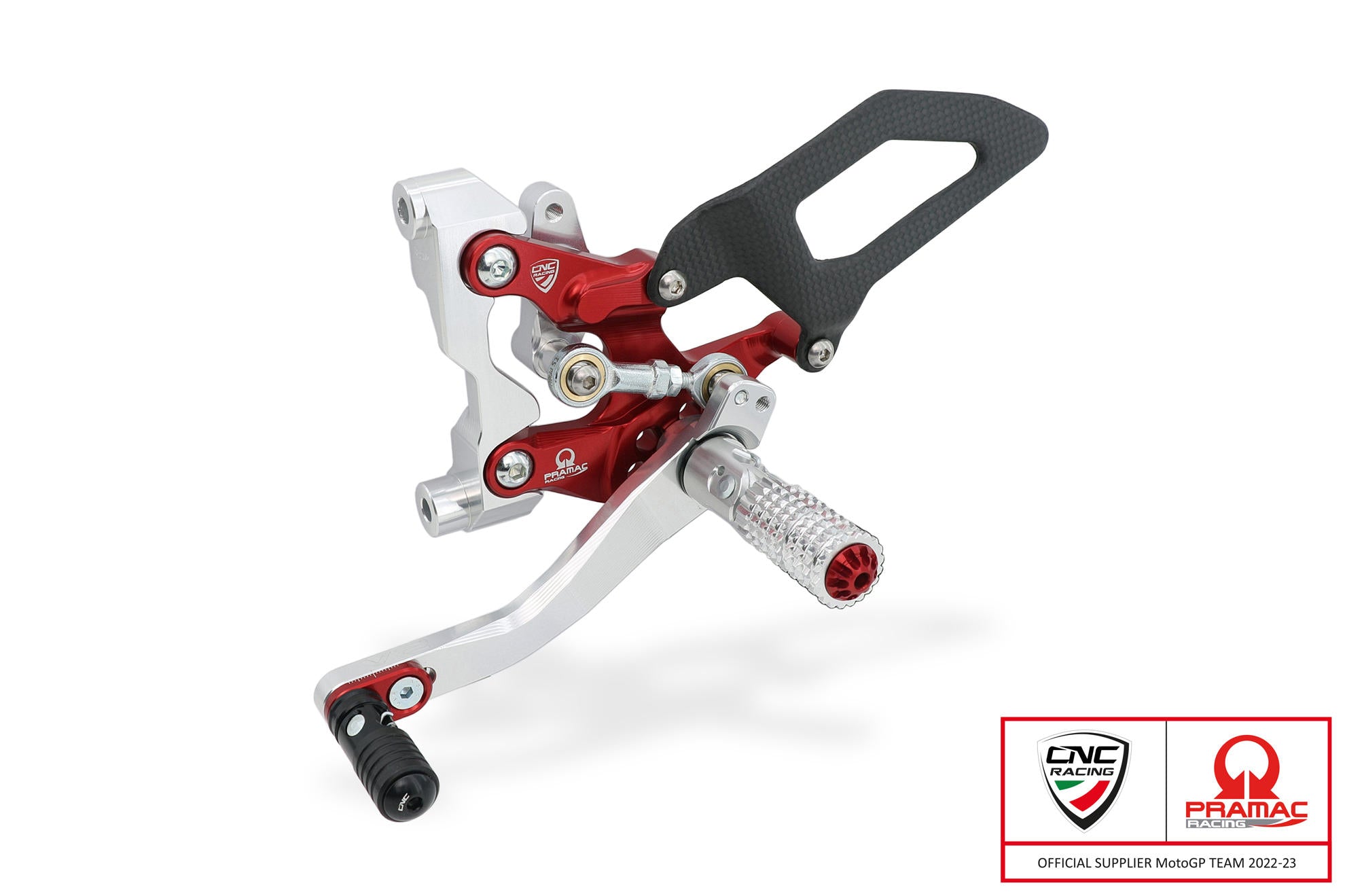 CNC Racing PRAMAC RACING LIMITED EDITION RPS Adjustable Rearset for the Ducati Streetfighter V2