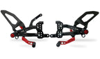 CNC Racing RPS Adjustable Rearset for the Ducati Panigale V4 / S / R - with Carbon Heel guard