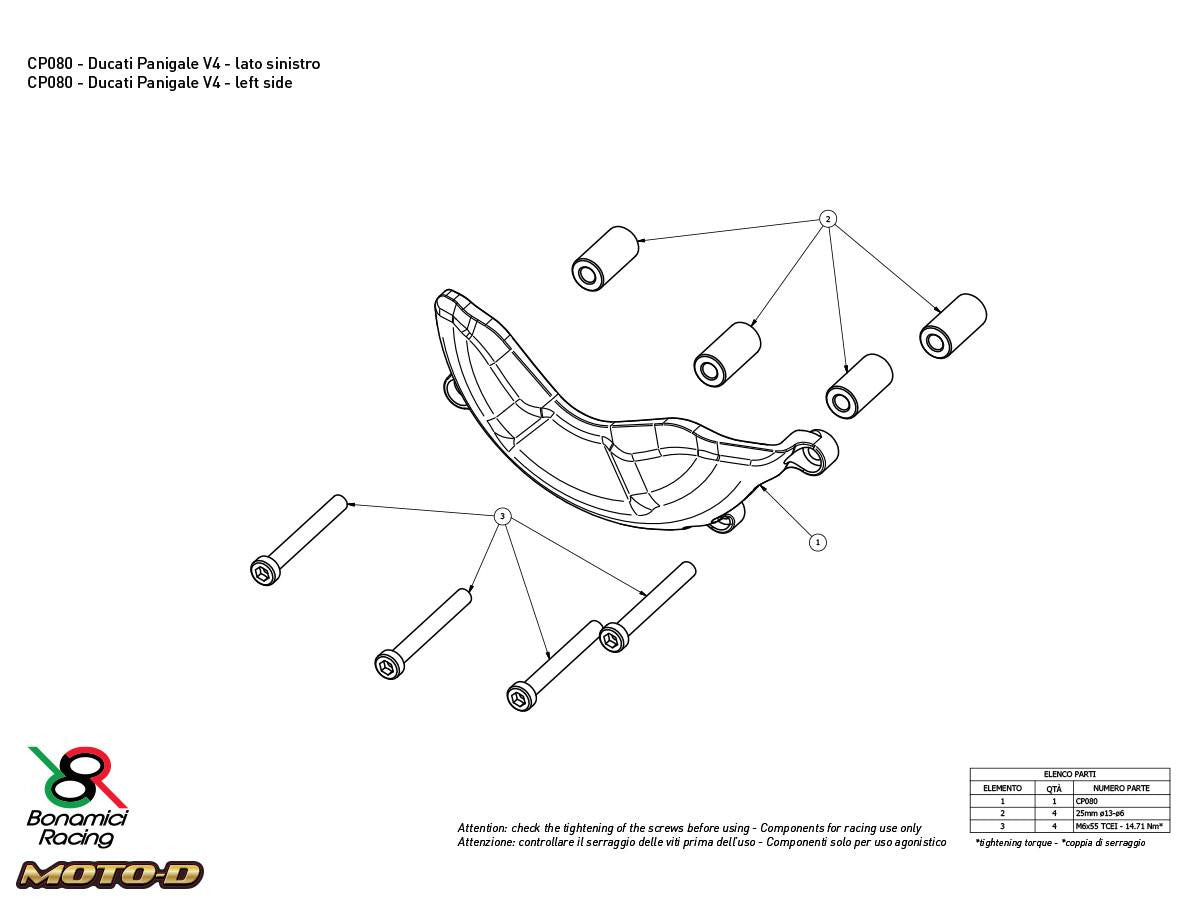 Bonamici Ducati Panigale V4 R Case Savers