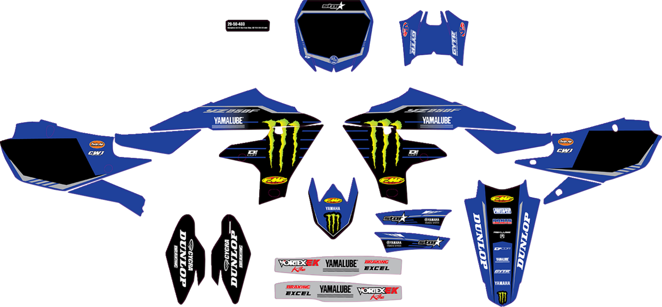 D'COR Visuals Complete Graphics Kit - '22- '23 Monster Energy Star -