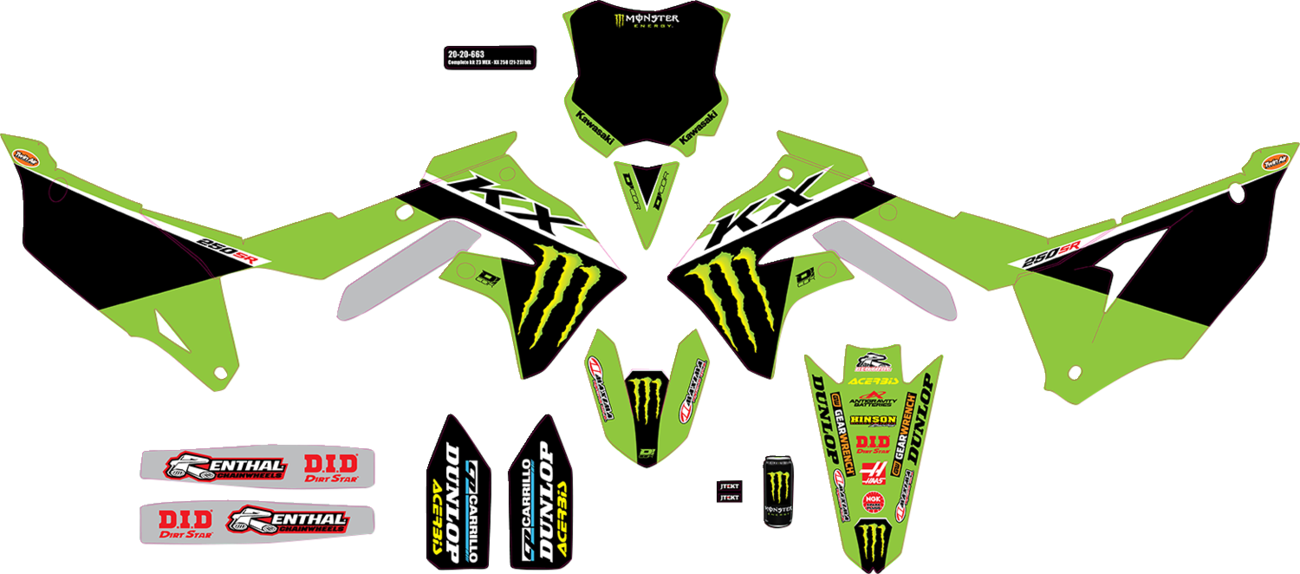 D'COR Visuals Complete Graphics Kit - '23 Monster Energy